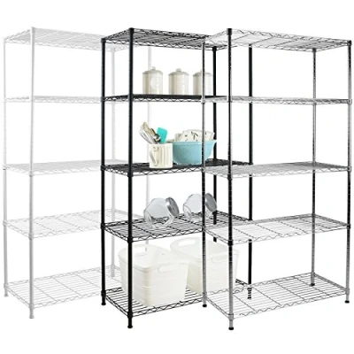 Image of Hartleys 150cm 5 Tier Adjustable Wire Shelving Unit Choice of Colour