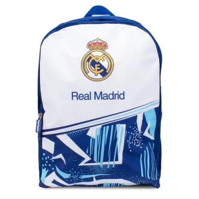 Image of Hy Pro Officially Licensed Real Madrid CF Storm Large Backpack Lightweight, Rucksack, School, Great Football Gift, Merchandise