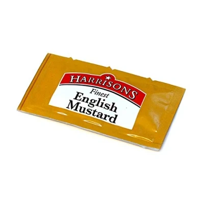 Image of Harrisons English Mustard Sachets 5g (Box 200)