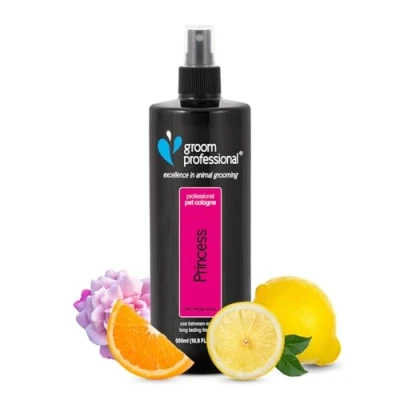 Image of GROOM PROFESSIONAL Princess Dog Cologne Spray Perfume for Smelly Dogs Irresistible Sweet Smell Pets Contains Chamomile Extracts to Soothe the Skin, 500ml