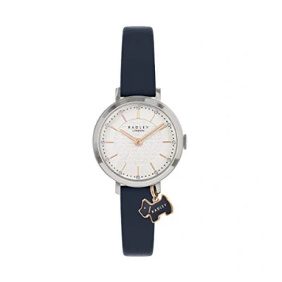 Image of RADLEY Selby Street Ladies Ink Soft Leather Strap Etched Dial Charm Watch RY2861