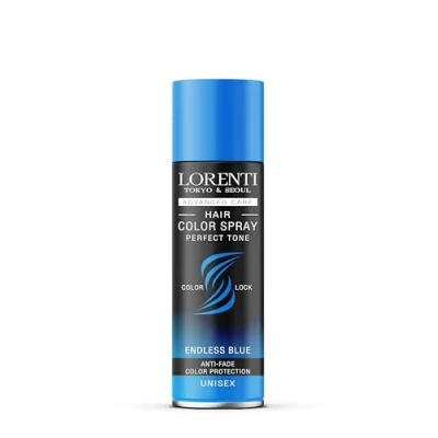 Image of Lorenti Hair Color Spray Temp Perfect Tone Anti Fade Colour Protection Endless Blue 150 ml