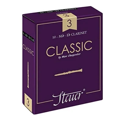 Image of Steuer Blatt EB Klarinette Classic französischer Schnitt 10er Packung Gr. 1 1/2