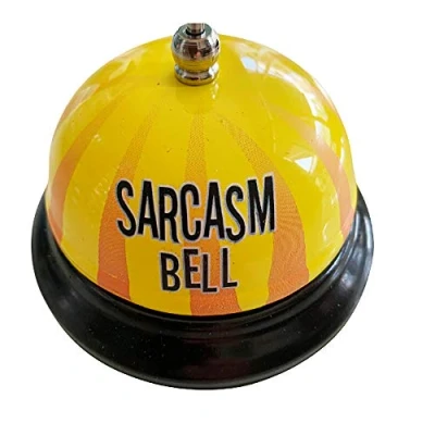 Image of The Diabolical Gift People Ring for Anti Sarcasm Desk Bell