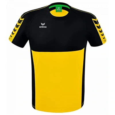 Image of Erima Men&#039;s Six Wings Functional T Shirt, Yellow, L