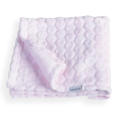 Image of Clair de Lune Marshmallow Soft Baby Pram Blanket 90 x 70 cm (Pink)
