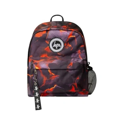 Image of hype school uni casual work hiking day backpacks for kids boys girls teens men and women (Multi Hot Coal, One Size)