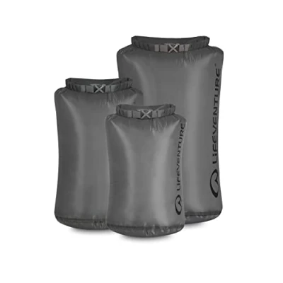 Image of Lifeventure Ultralight Dry Bag Multi Pack, Siliconized Rip Stop Fabric With Fully Taped Seams, grey