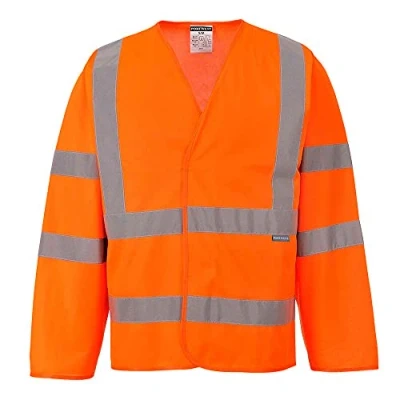 Image of Portwest Hi Vis Two Band and Brace Jacket, Size: L/XL, Colour: Orange, C473ORRL/XL