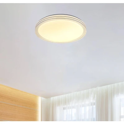 Image of Globo Veleno LED ceiling light, white, Ø 49 cm, glitter effect