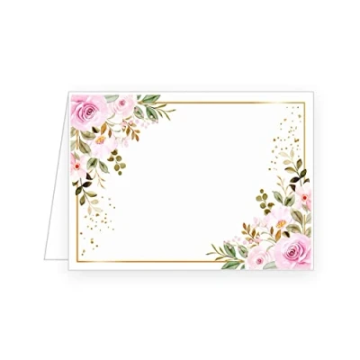 Image of Edition Seidel 50 Premium Place Cards Name Wedding Birthday Communion Confirmation Christening Youth Consecration Gold Anniversary