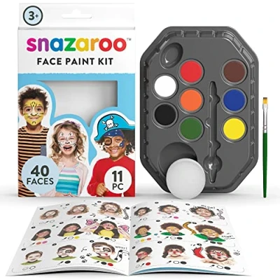 Image of Snazaroo Face paint kit 10 Parts &amp; Idea Book (791002)