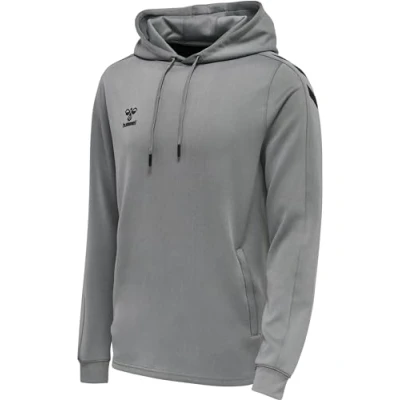 Image of Hummel Unisex Hmlcore Xk Poly Sweat Hoodie Sweatshirt, unisex_adult, 211482, grey melange, XL