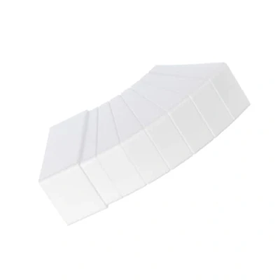 Image of 110x55mm Duct Connector 15 60 Horizontal Elbow Bend Rectangular Flat PVC Ducting
