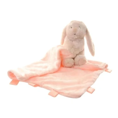 Image of Ziggle Beige Bunny Baby Comforter Newborn Essentials, Blanket, New Mum Gifts, Toys, Eco Friendly