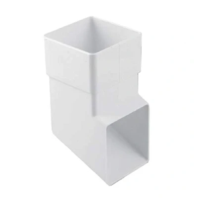 Image of White Square 65mm Downpipe Shoe, Freeflow Rain Water Systems