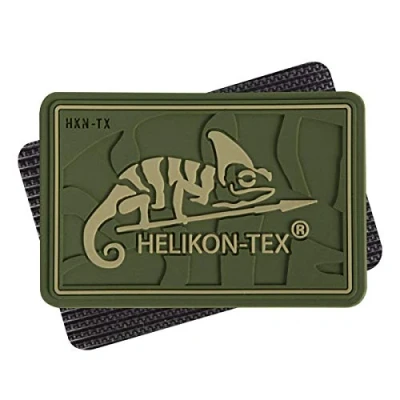 Image of Helikon Tex LOGO PATCH PVC OLIVE GREEN