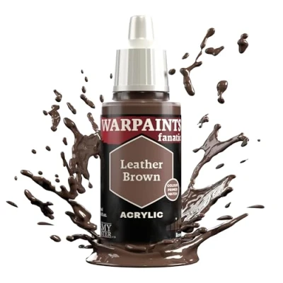 Image of The Army Painter Browns &amp; Neutrals Warpaints Fanatic 18ml Acrylic Paints (Leather Brown)