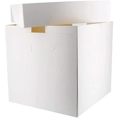 Image of Cake N Bake 5 x 12 Inch Box White with Lids… (25 12x12x12 (Extra Tall))