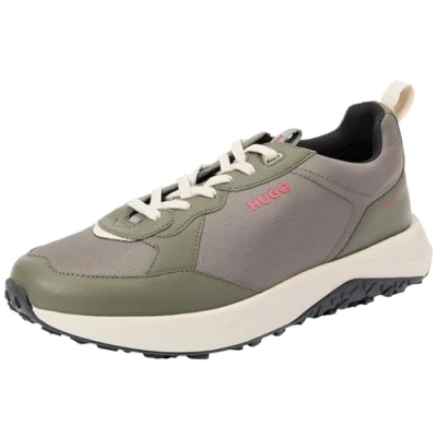 Image of HUGO Men&#039;s Kane_Runn_cvpu Running, Dark Green, 5.5 UK