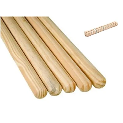 Image of 25 X wooden Broom Handles / Mop Stales 1.2 Metres 23.5 mm Trade Pack