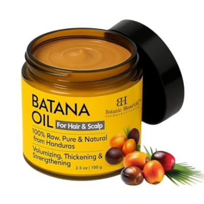 Image of Botanic Hearth Batana Oil for Hair Growth Butter 3.5 fl oz Deeply Nourishing &amp; Revitalizing Skin Care