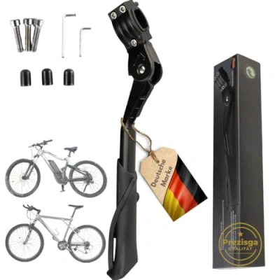 Image of Prezisga Bicycle Stand 24 29 Inches, Height Adjustable, Easy Assembly, Non Slip, Ideal for Mountain Bikes, Electric City Commuter Bikes and Trekking