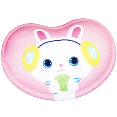 Image of Tuka Ergonomic Soft Silicone Wrist Rest Support, Gel Hand with Textile Cover Non Slip Grip Flex Finish, Anti Fatigue Comfort Mouse Support Pad, Funny Cartoon Design, TKC5113 whiterabbit