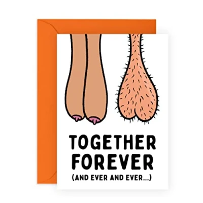 Image of Central 23 Golden Wedding Anniversary Cards For Him Her Naughty Valentines Day Card Husband Wife Funny Girlfriend Boyfriend Couple Partner Comes With Fun Stickers