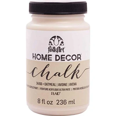 Image of Plaid:Craft Folkart Home Decor Chalk Paint 8 Oz Oatmeal, Acrylic, Fl (Pack of 1)