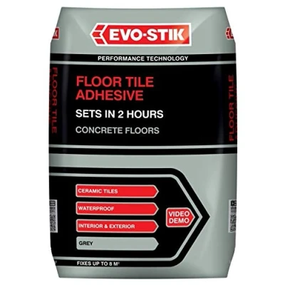 Image of Tile A Floor Fast Set Adhesive for Ceramic Tiles Grey (20kg)