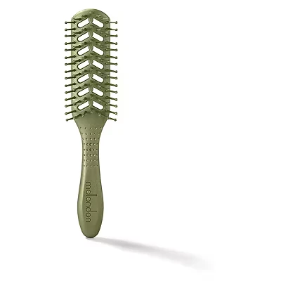 Image of mdlondon Brush Vent Hair Brush. Lightweight for Blow Drying &amp; Detangling Wet or Dry Hair. Vented Ideal Short Genuine Hairbrushes Women Men