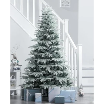Image of WeRChristmas Frosted Siberian Mixed Pine Christmas Tree, White, 6 ft / 180 cm
