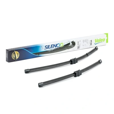 Image of 6272279 Wiper BLADE VALEO SILENCIO FLAT SET 574468 550, 450mm Front Beam with spoiler Pin Fixing VAUXHALL: Astra Mk5 Sport Hatch,