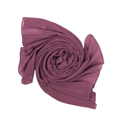 Image of KAV Women Plain Elegant Chiffon Head Scarf Hijab Silk Changer and Color Turban Light Large Maxi Hair Wrap Cover for Girls Shawl Piece (Dark Plum)
