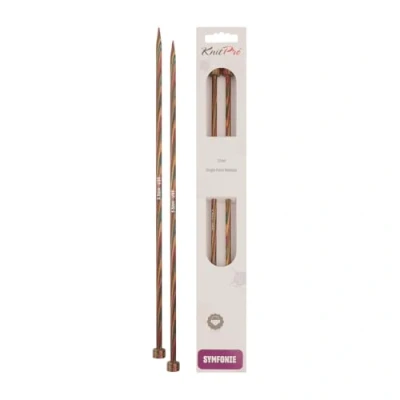 Image of KnitPro KP20235 30 cm x 5.5 mm Symfonie Single Pointed Needles, Multi Color