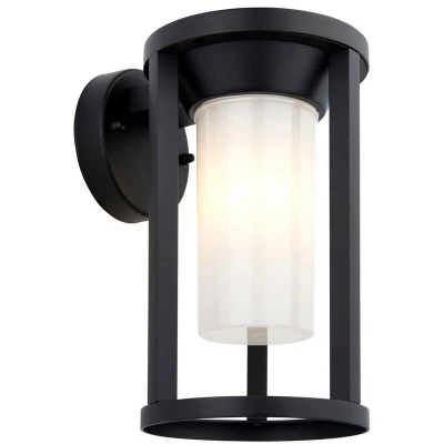 Image of Braden Modern Exterior Wall Light Textured Black, IP44