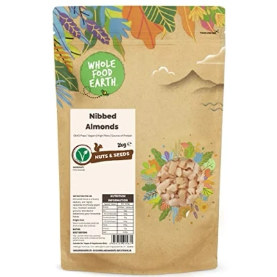 Image of Wholefood Earth Nibbed Almonds 2 kg GMO Free High Fibre Source of Protein