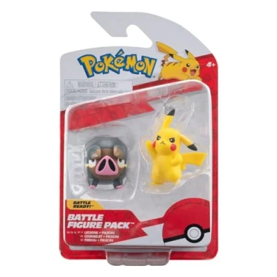 Image of Pokémon Pikachu &amp; Ferkuli Battle Mini Figures Set, 5 cm, from the Figure Pack