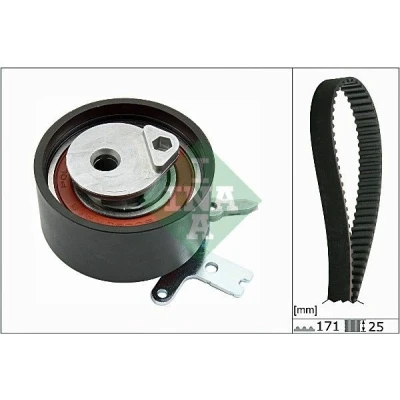 Image of 35612027H, 46510651F, 68029524AA, 68031478AA Timing belt kit INA 530 0651 10 171 CHRYSLER: GRAND 5OYAGER 5, JEEP: WRANGLER 3
