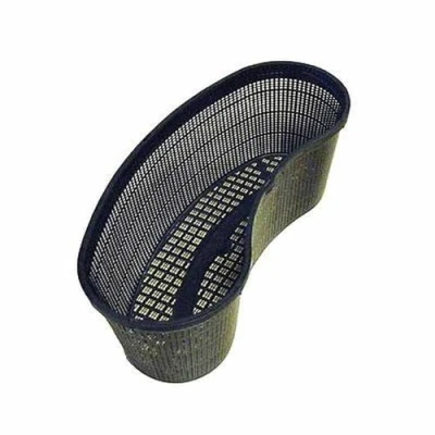 Image of Pond Plant Baskets Hessian Liners Aquatic Marginal Pots (5, 45cm Kidney Contour (6 Litre))