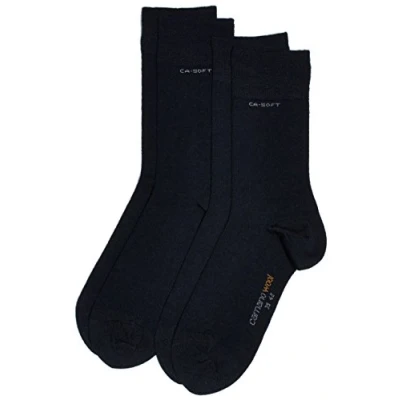 Image of Camano Men&#039;s 3242 Socks, Blau (Navy 4), 9 11 (Pack of 2)