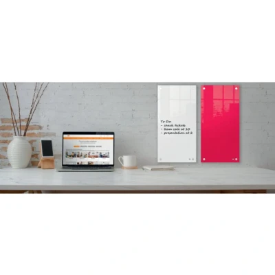 Image of Nobo Panel Home Glass 300X600Mm Red