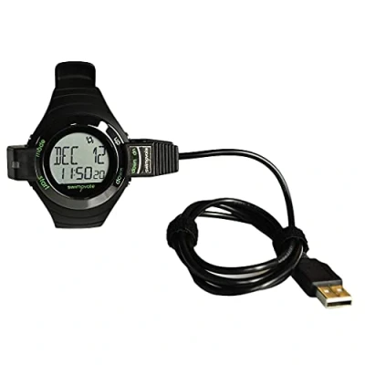 Image of Swimovate PoolMateLive Swim Watch &amp; Download Clip BLACK