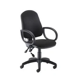 Image of Calypso Ergo 2 Lever With Lumbar Pump + Fixed Arms CH2810BK+AC1002
