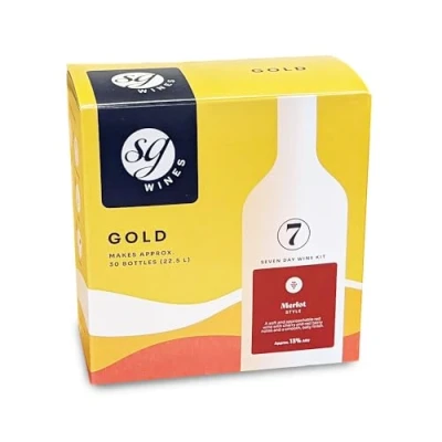 Image of SG Wines Gold 30 Bottle Red Wine Ingredient Kit Merlot (Formerly Solomon Grundy)