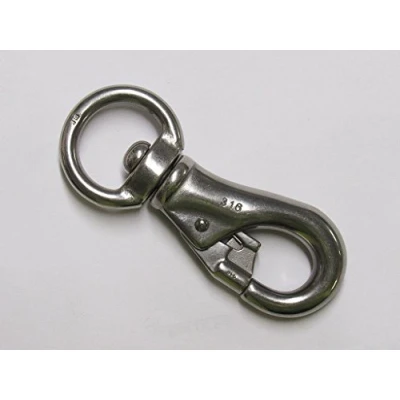 Image of 102MM Stainless Steel Swivel Eye Bull Snap Hook