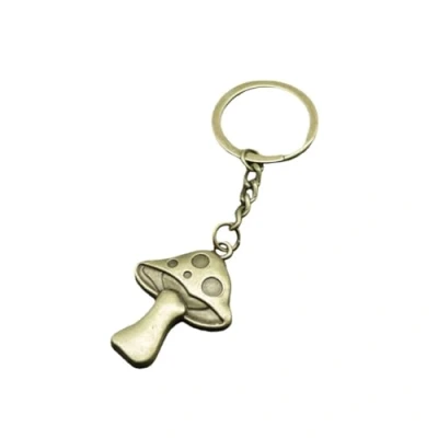 Image of CAOXIAN Keychain Mushroom Charms for Women Men Charm Bag Backpack Pendant Gold Tone Metal, yellow, M