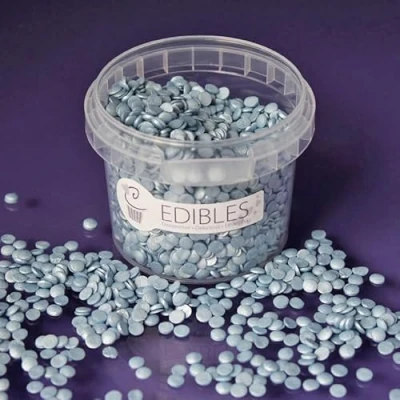 Image of Purple Cupcakes Confetti SHIMMER INDIGO Cake and Cupcake Sprinkles for Birthdays, Weddings all occassions
