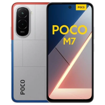 Image of XIAOMI POCO M7, Smartphone 6+128GB, 6.9&quot; FHD+ 144Hz Display, Snapdragon 685, 50MP AI dual camera, 7000mAh, Silver, Charger Not Included